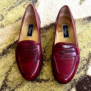 Rare burgundy Bragamo by Cole Haan loafers